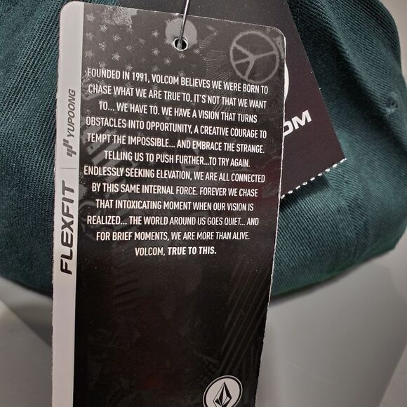 Volcom Mens Full Stone Cedar Green Flexfit Hat Clothing Apparel Snowboarding NWT - Picture 6 of 10